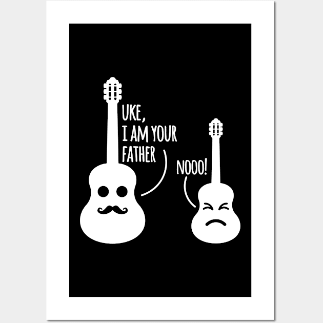 Uke, I Am Your Father, Nooo! Wall Art by BSDshirts